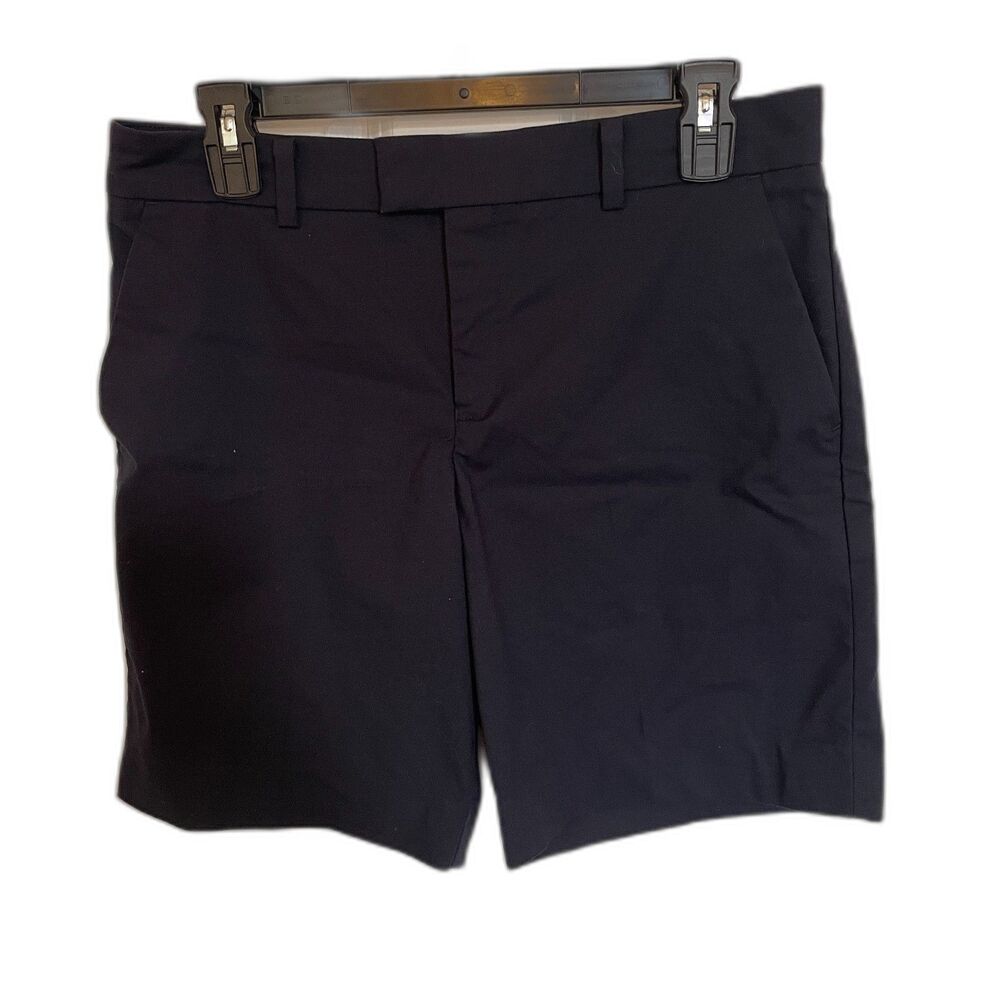 Uniqlo Womens Tailored Shorts Sz 6 Navy Preppy Academia Minimalist Classic